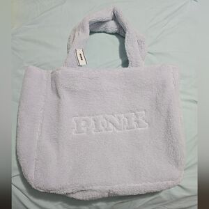NWT Victoria's Secret PINK Faux Fur Tote Bag